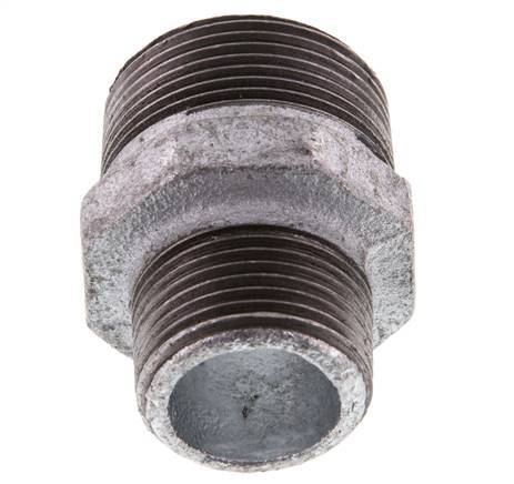 R 1 1/4'' x R 1'' Verzinkt Gietijzeren Borstnippel 25 Bar