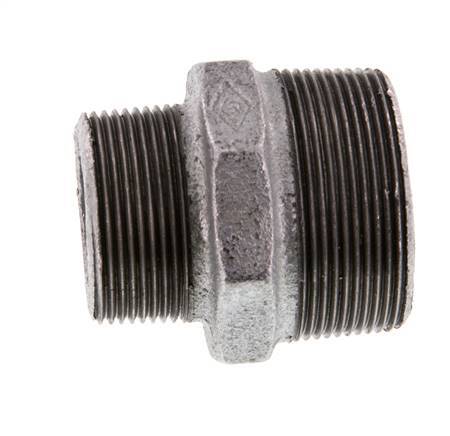 R 2'' x R 1 1/2'' Verzinkt Gietijzeren Borstnippel 25 Bar