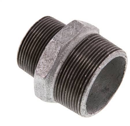 R 2'' x R 1 1/2'' Verzinkt Gietijzeren Borstnippel 25 Bar