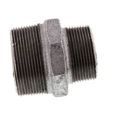 R 2'' x R 1 1/2'' Verzinkt Gietijzeren Borstnippel 25 Bar