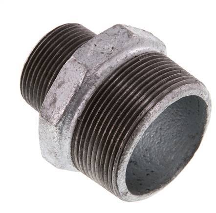 R 2'' x R 1 1/4'' Verzinkt Gietijzeren Borstnippel 25 Bar