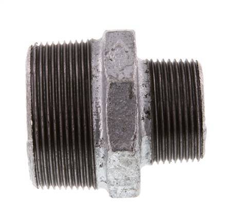 R 2'' x R 1 1/4'' Verzinkt Gietijzeren Borstnippel 25 Bar