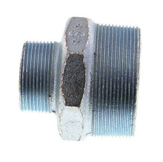 R 2 1/2'' x R 1 1/2'' Zinc plated Cast iron Double Nipple 25 Bar