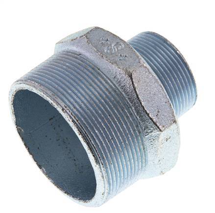 R 2 1/2'' x R 1 1/2'' Verzinkt Gietijzeren Borstnippel 25 Bar