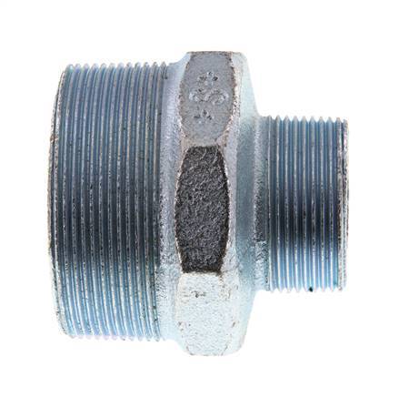 R 2 1/2'' x R 1 1/2'' Verzinkt Gietijzeren Borstnippel 25 Bar