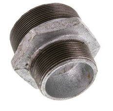 R 2 1/2'' x R 2'' Zinc plated Cast iron Double Nipple 25 Bar