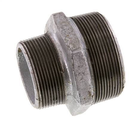 R 2 1/2'' x R 2'' Verzinkt Gietijzeren Borstnippel 25 Bar
