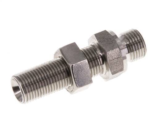 G 1/8'' RVS Schotdoorvoer Borstnippel 475 Bar - Hydrauliek