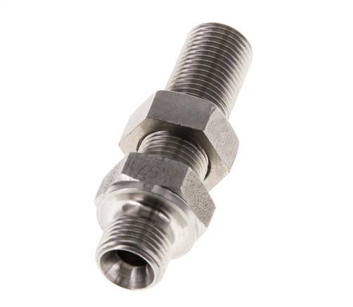 G 1/8'' RVS Schotdoorvoer Borstnippel 475 Bar - Hydrauliek