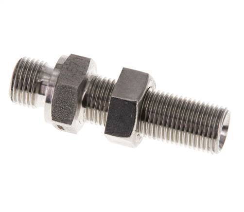 G 1/8'' RVS Schotdoorvoer Borstnippel 475 Bar - Hydrauliek