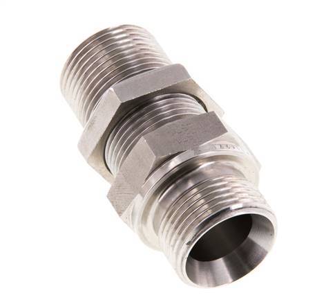 G 3/4'' RVS Schotdoorvoer Borstnippel 325 Bar - Hydrauliek
