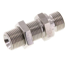 G 3/8'' RVS Schotdoorvoer Borstnippel 325 Bar - Hydrauliek