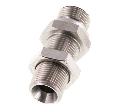 G 3/8'' RVS Schotdoorvoer Borstnippel 325 Bar - Hydrauliek