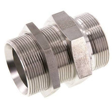 G 2'' RVS Schotdoorvoer Borstnippel 175 Bar - Hydrauliek