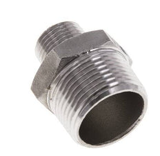 1/2'' NPT x 1'' NPT RVS Borstnippel 16 Bar