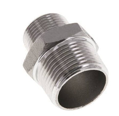 3/4'' NPT x 1'' NPT RVS Borstnippel 16 Bar