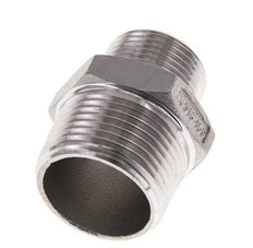3/4'' NPT x 1'' NPT RVS Borstnippel 16 Bar