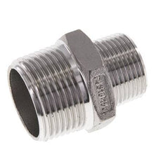3/4'' NPT x 1'' NPT RVS Borstnippel 16 Bar