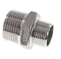 3/4'' NPT x 1'' NPT RVS Borstnippel 16 Bar