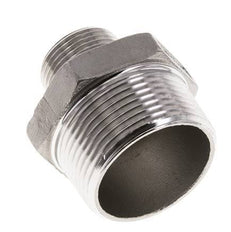 3/4'' NPT x 1 1/4'' NPT RVS Borstnippel 16 Bar