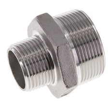 1'' NPT x 1 1/2'' NPT RVS Borstnippel 16 Bar
