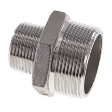 1'' NPT x 1 1/2'' NPT RVS Borstnippel 16 Bar