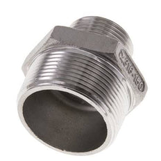 1'' NPT x 1 1/2'' NPT RVS Borstnippel 16 Bar