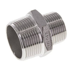 1'' NPT x 1 1/4'' NPT RVS Borstnippel 16 Bar