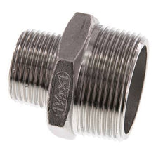 R 1 1/2'' x R 1'' RVS Borstnippel 16 Bar