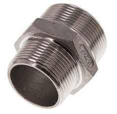 R 1 1/2'' x R 1 1/4'' RVS Borstnippel 16 Bar