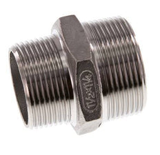 R 1 1/2'' x R 1 1/4'' RVS Borstnippel 16 Bar