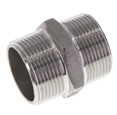1 1/4'' NPT RVS Borstnippel 16 Bar