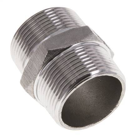 1 1/4'' NPT RVS Borstnippel 16 Bar
