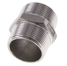 1 1/4'' NPT RVS Borstnippel 16 Bar