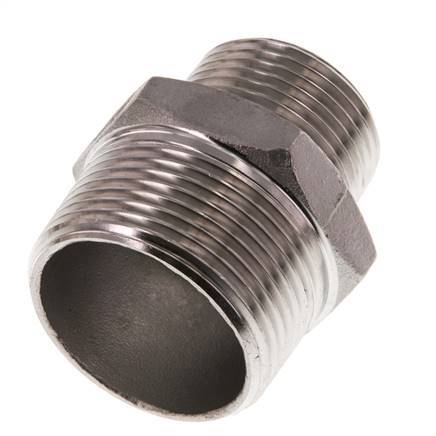 R 1 1/4'' x R 1'' RVS Borstnippel 16 Bar