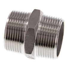 R 1 1/4'' RVS Borstnippel 16 Bar