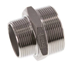 R 2'' x R 1 1/2'' RVS Borstnippel 16 Bar