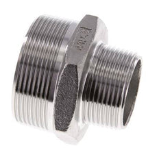 R 2'' x R 1 1/4'' RVS Borstnippel 16 Bar