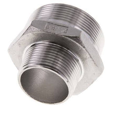 R 2'' x R 1 1/4'' RVS Borstnippel 16 Bar