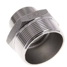 R 2'' x R 1 1/4'' RVS Borstnippel 16 Bar
