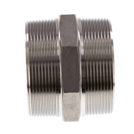 R 2 1/2'' RVS Borstnippel 16 Bar