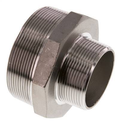 R 3'' x R 2'' Stainless steel Double Nipple 16 Bar