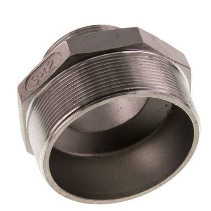 R 3'' x R 2'' RVS Borstnippel 16 Bar
