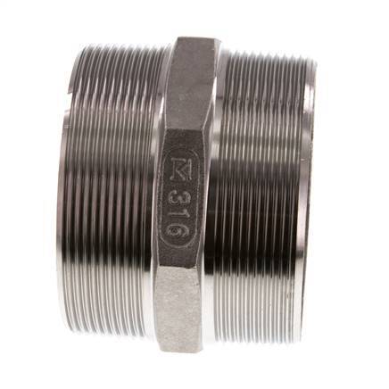 R 3'' RVS Borstnippel 16 Bar