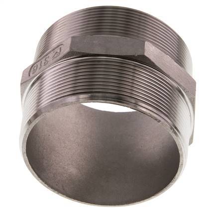 R 3'' RVS Borstnippel 16 Bar