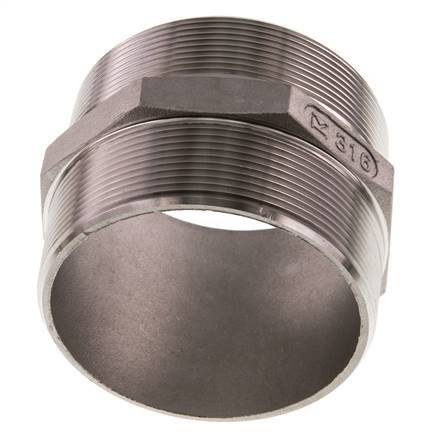 R 3'' RVS Borstnippel 16 Bar