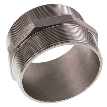 R 4'' RVS Borstnippel 16 Bar