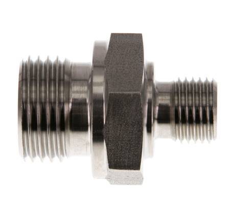 G 1/2'' x G 1/4'' RVS Borstnippel 400 Bar - Hydrauliek