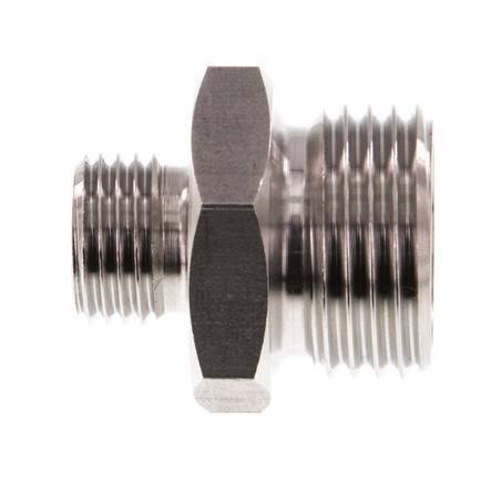 G 1/2'' x G 1/4'' RVS Borstnippel 40 Bar