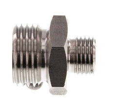 G 1/2'' x G 1/4'' RVS Borstnippel 40 Bar